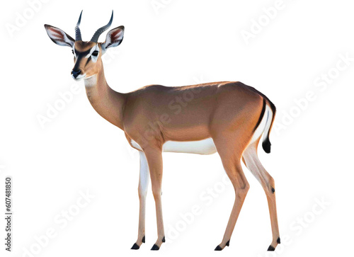 Impala png, transparent background, antelope isolated, generative ai