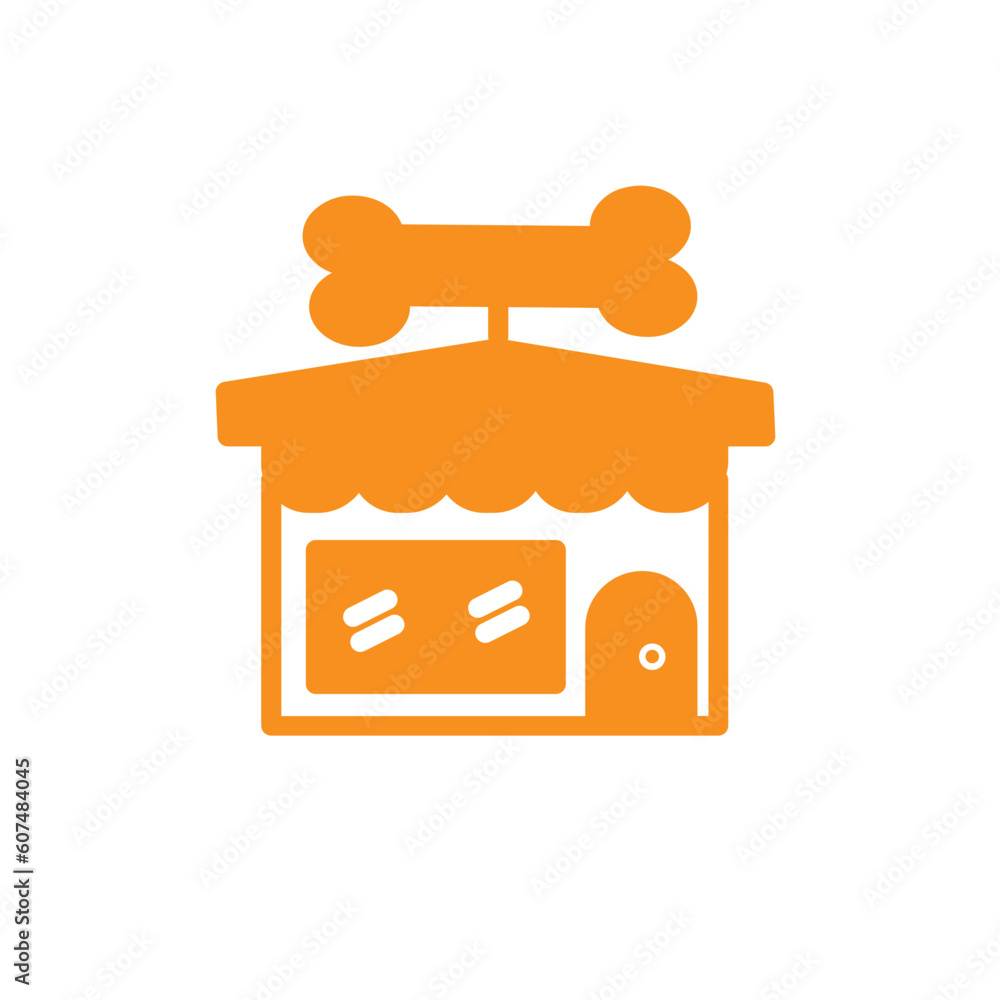 Pet Shop Store Solid Icon Pet Shop Store Solid Icon