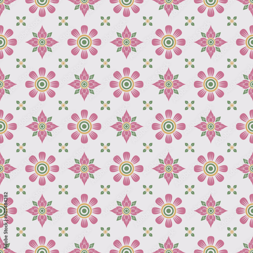 Pattern and seamless asian style background for decoration