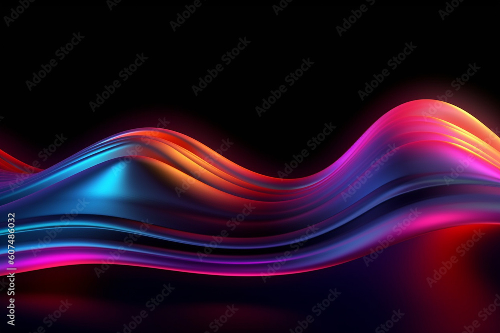 Abstract fluid background adorned with graceful wave-like shapes in enchanting shades of blue and purple. Ai generated Abstract fluid background adorned with graceful wave-like shapes in enchanting shades of blue and purple. Ai generated