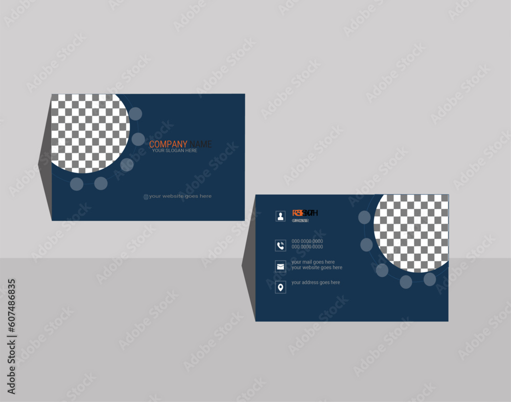 Modern Creative And Clean Business Card Design Template, Visiting Card