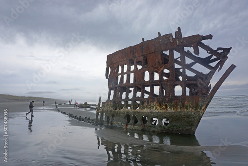 The wreck of the Peter Iredale at Fort Stevens State Park in Oregon