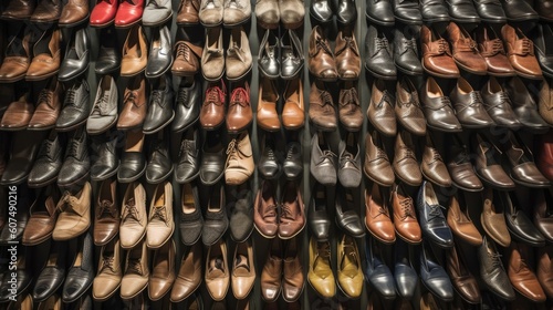 Shoe store - Stockphotography made with Generative AI tools © 4kclips
