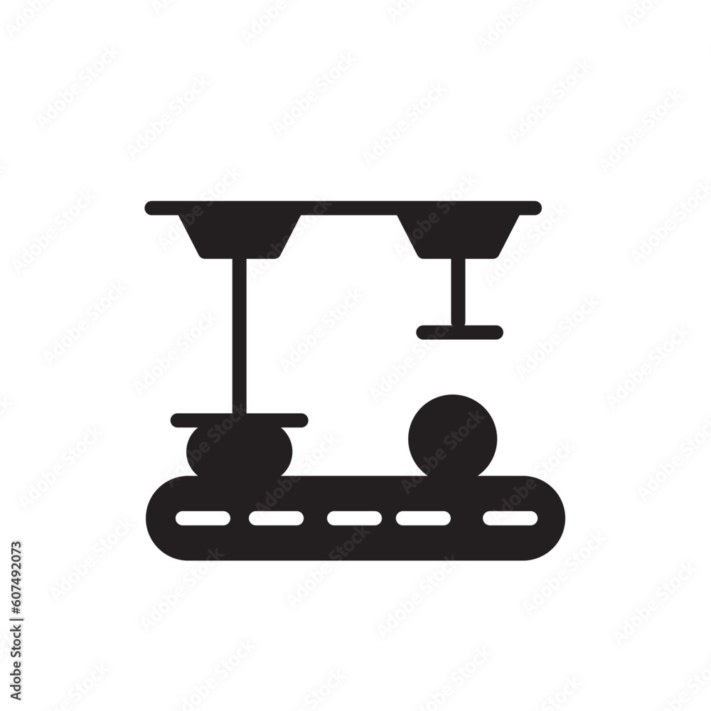 Automation Press Industry Solid Icon Automation Press Industry Solid Icon