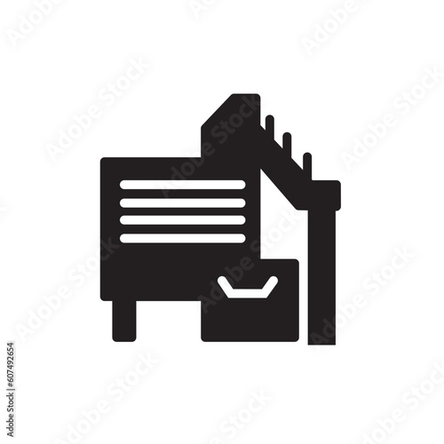 Machines Grinding Bacon Solid Icon