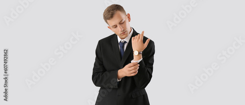Handsome businessman in sty...