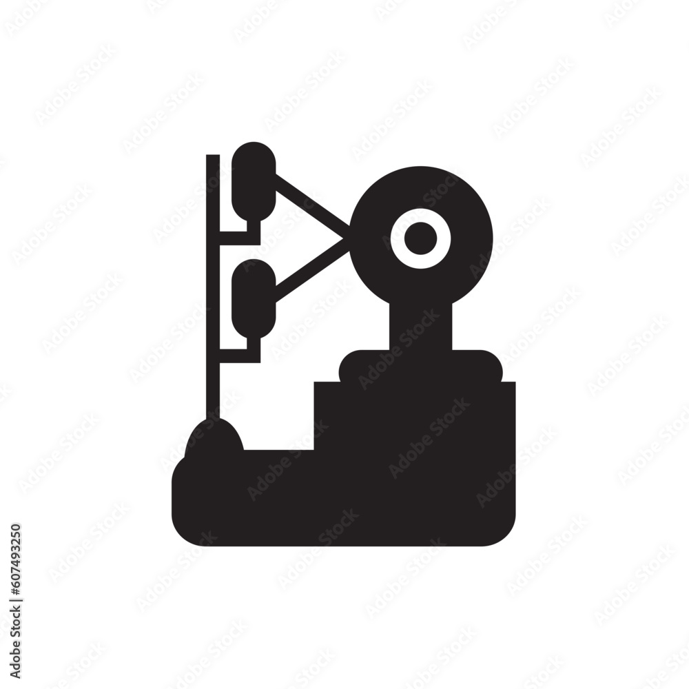 Obraz premium Material Production Factory Solid Icon