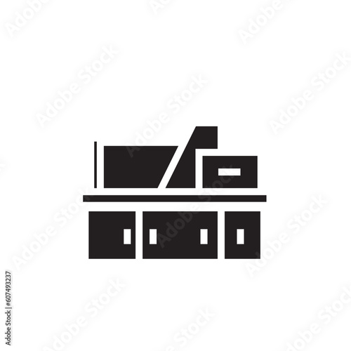 Machine Self Framing Solid Icon