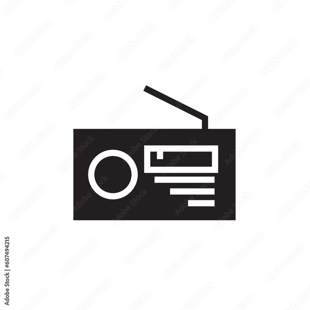 Radio Set Music Solid Icon Radio Set Music Solid Icon