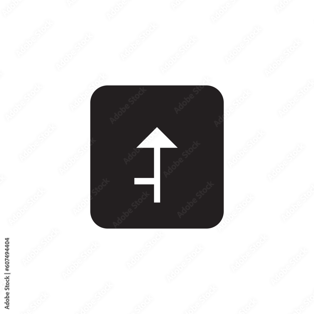 Navigation Road Sign Solid Icon Navigation Road Sign Solid Icon