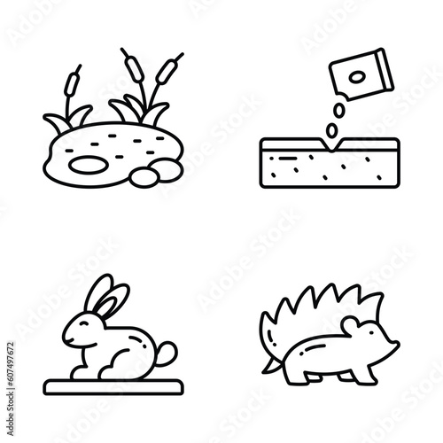 Check this beautifully designed spring vectors, farming, gardening and agriculture icons set