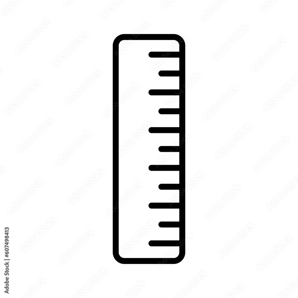 ruler sign symbol vector