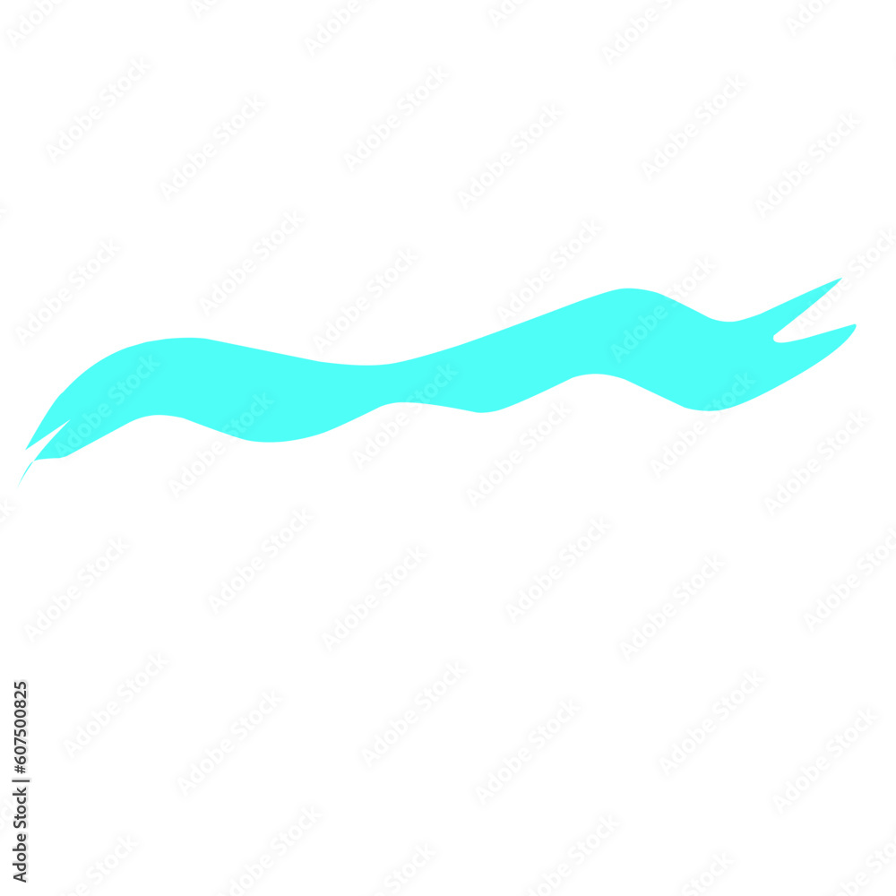 Turquoise Wavy Ribbon Turquoise Wavy Ribbon