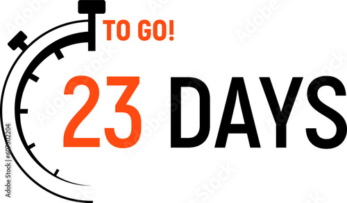 Countdown days left banner. Count time sale. Days to go. Vector illustration.