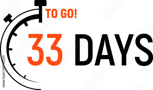 Countdown days left banner. Count time sale. Days to go. Vector illustration.