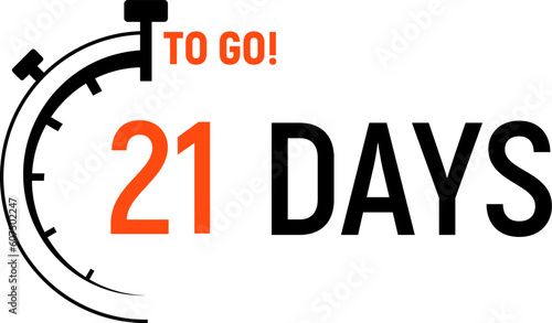 Countdown days left banner. Count time sale. Days to go. Vector illustration.
