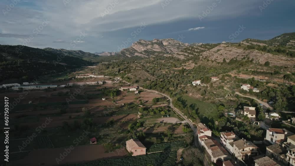 Aerial view of mountain range, Beceite, Teruel, Matarranya comarca, Spain. Aerial view of mountain range, Beceite, Teruel, Matarranya comarca, Spain.