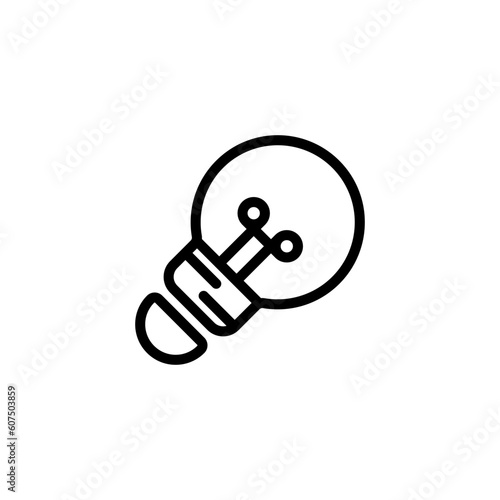 bulb sign symbol vector