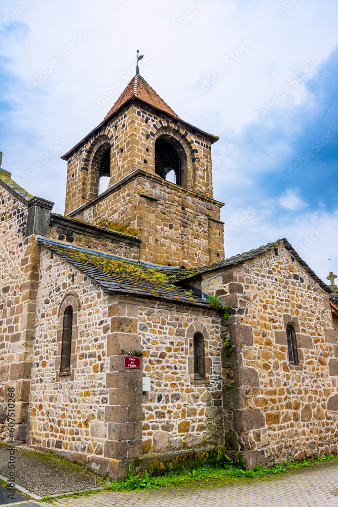 Naklejka premium église Saint-Maurice de Lavoûte-sur-Loire