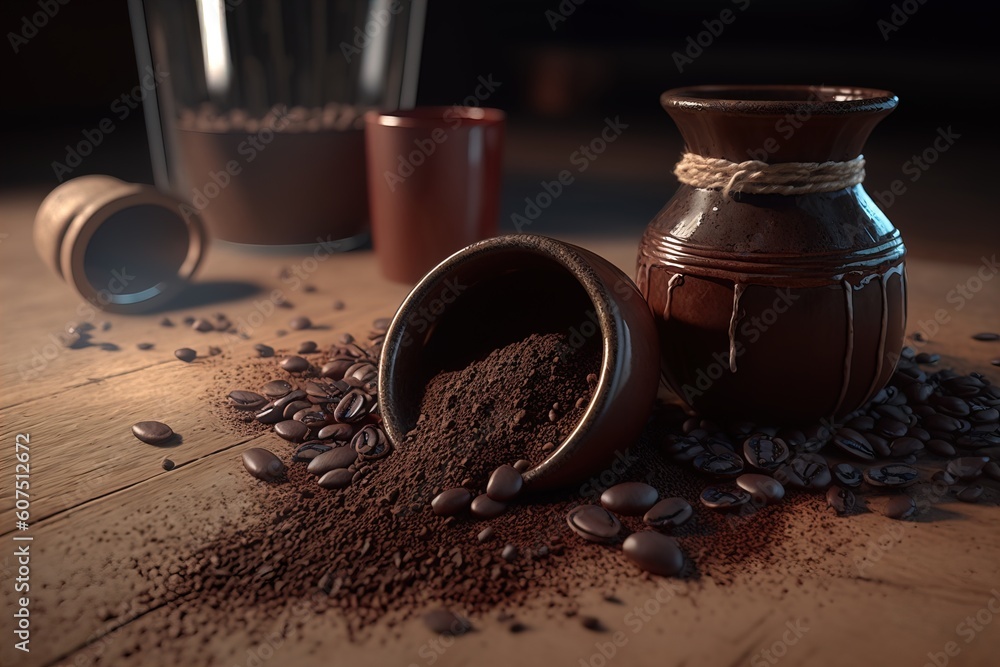 coffee beans with cocoa powder with motion blur with the best quality and resolution coffee beans with cocoa powder with motion blur with the best quality and resolution