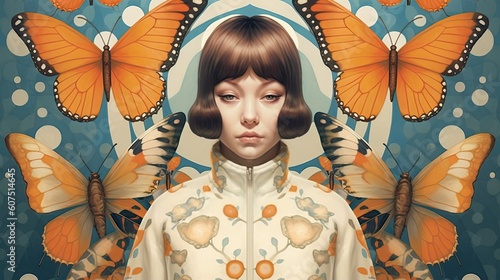 an illustration that communicates symmetry - made with Generative AI tools