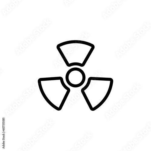 science radiation sign symbol vector
