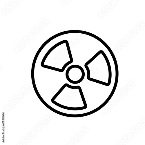 science radiation sign symbol vector