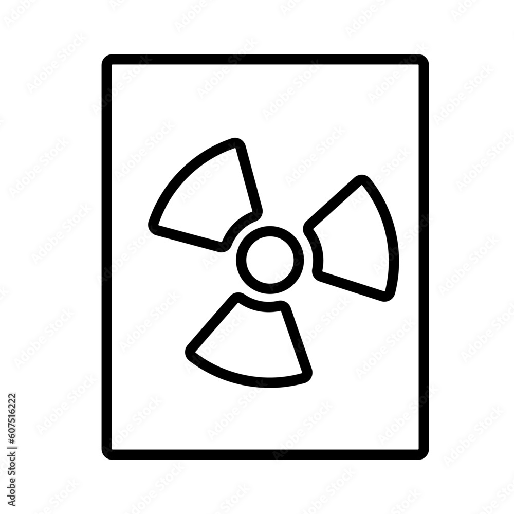 science radiation sign symbol vector science radiation sign symbol vector