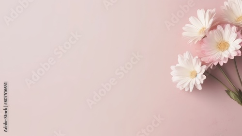 Flower Border with Typo Space on Empty Background © Exotic Escape