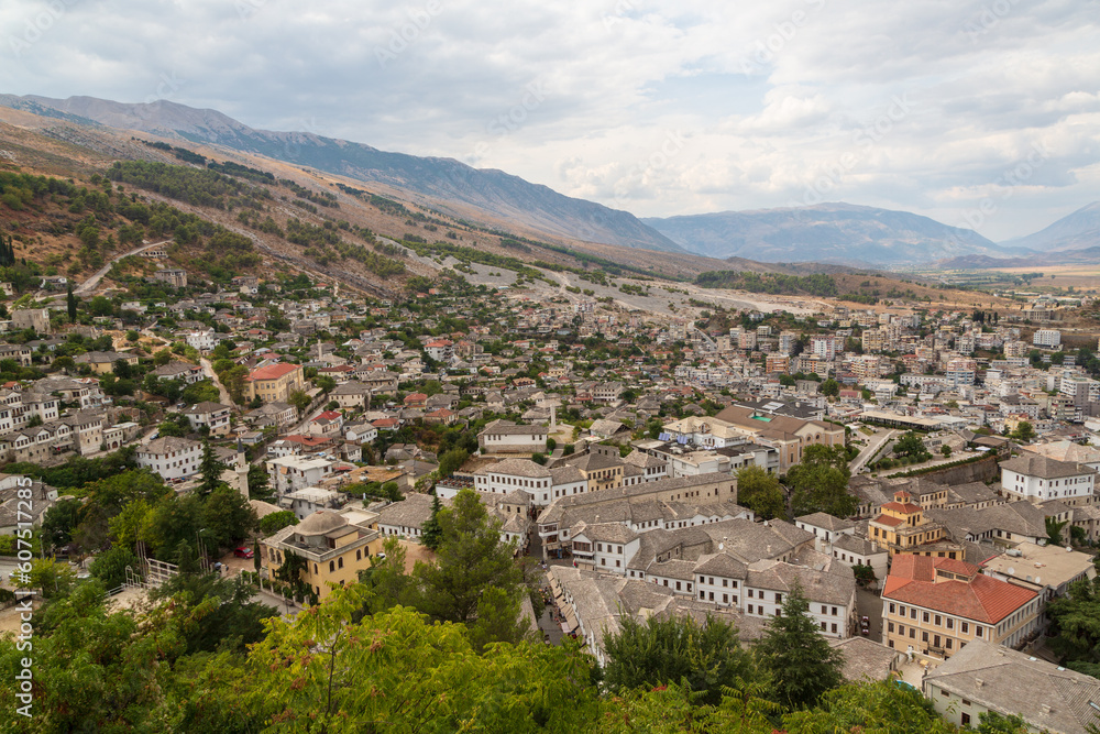 View of Old Town Gjirokaster, Albania