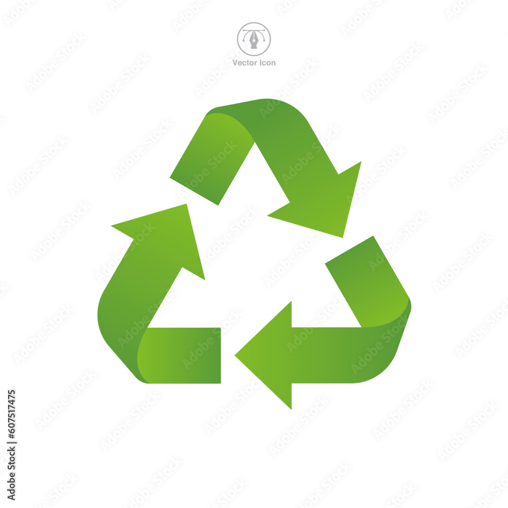 Recycling Icon symbol template for graphic and web design collection logo vector illustration Recycling Icon symbol template for graphic and web design collection logo vector illustration