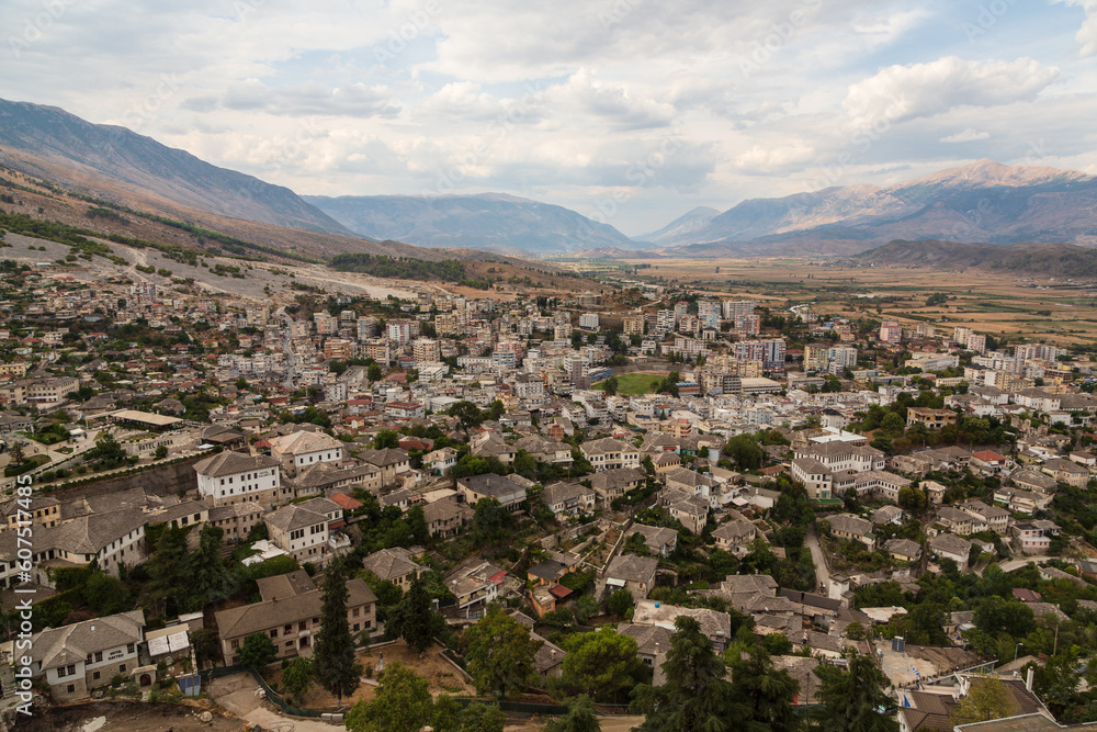 View of Old Town Gjirokaster, Albania