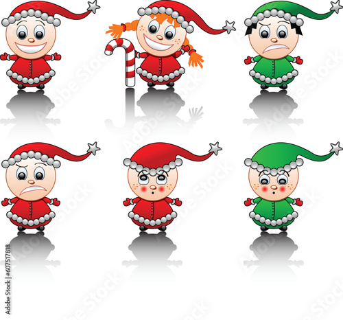 6 Little Santa's helpers emotions