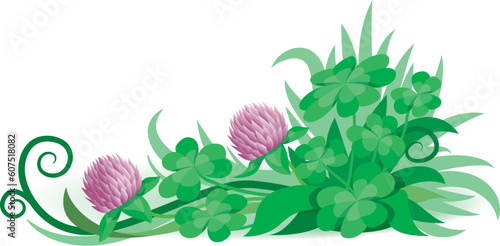 Clover ornament ready for St. Patrick's Day