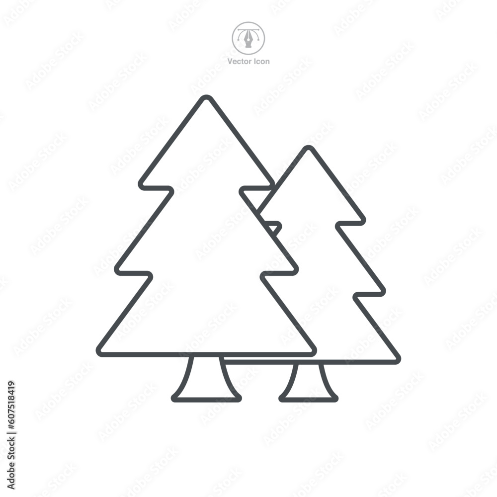 Tree Icon symbol template for graphic and web design collection logo vector illustration Tree Icon symbol template for graphic and web design collection logo vector illustration