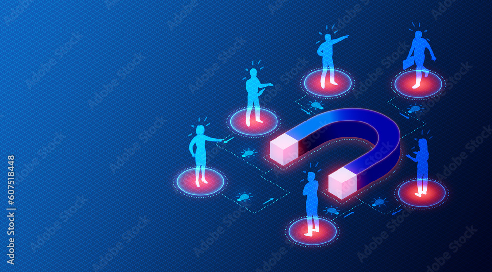 Talent Attraction and Talent Retention Concept - 3D Illustration Talent Attraction and Talent Retention Concept - 3D Illustration