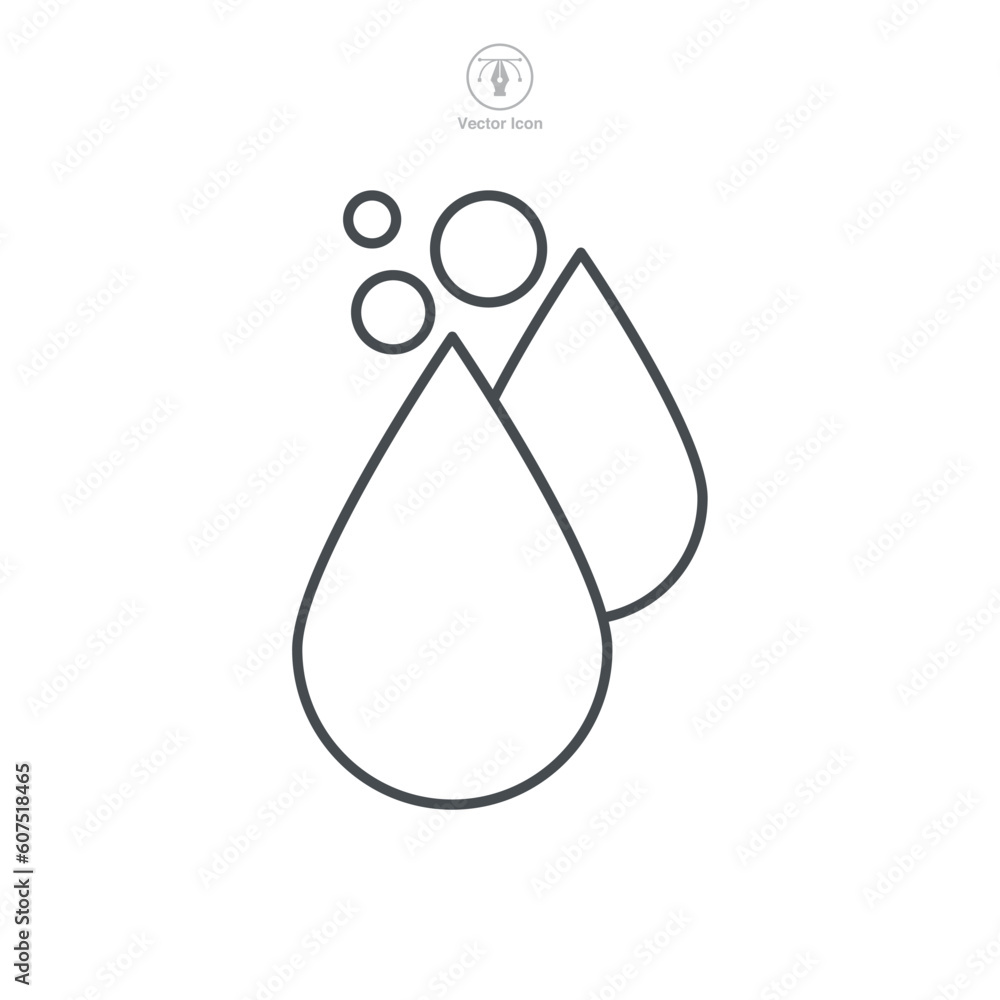 Water Droplet Icon symbol template for graphic and web design collection logo vector illustration Water Droplet Icon symbol template for graphic and web design collection logo vector illustration