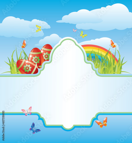 easter frame for your text / cmyk / vector