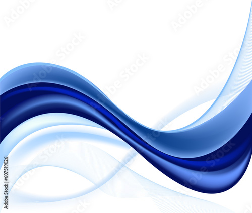 Abstract cool blue background - illustration
