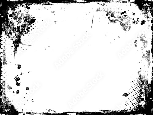 Wallpaper Mural Detailed grunge border Torontodigital.ca