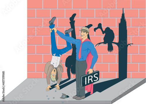 Anguished man pay taxes