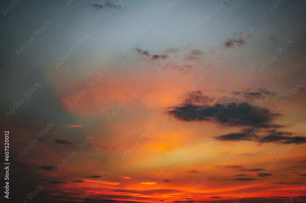 Fototapeta premium sunset in the sky