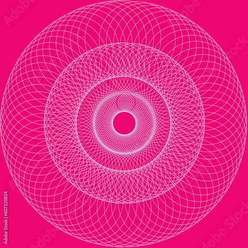 Circle on a pink background