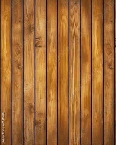 Top view of brown plank texture on wooden table. (Illustration, Generative AI)