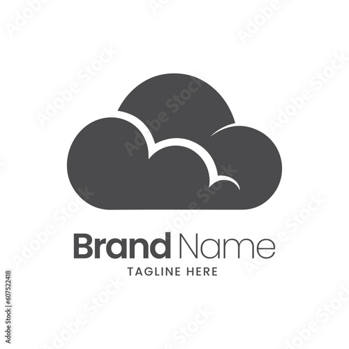 cloud computing logo, cloud logo, technology logo. cloud vector