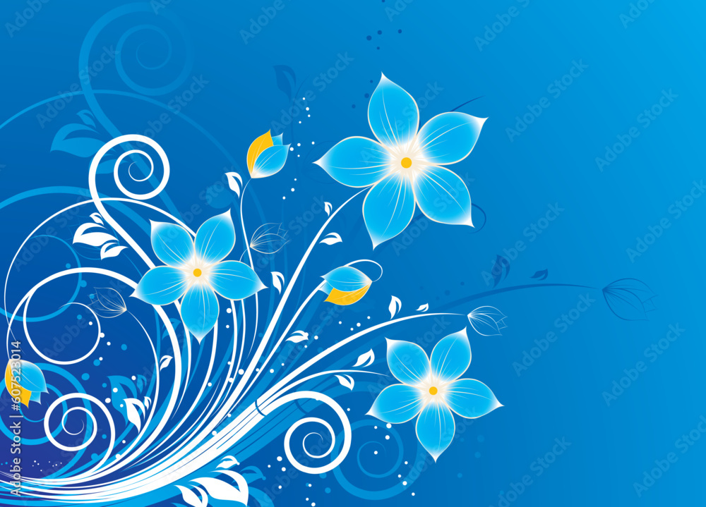 Floral vector illustration. Suits well for design. Floral vector illustration. Suits well for design.