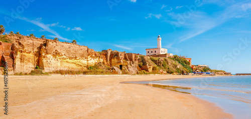 Εκτύπωση καμβά Grotte di Nerone beach and sea