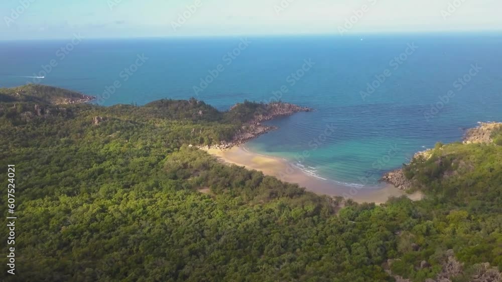 Aerial view of Radical Bay on Magnetic Island, Queensland, Australia. Aerial view of Radical Bay on Magnetic Island, Queensland, Australia.
