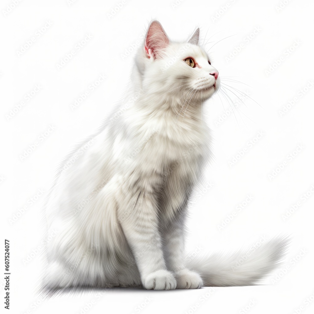 cat, kitten, animal, pet, isolated, domestic, feline, fur, white, cute, tabby, kitty, sitting, young, baby, portrait, adorable, looking, british, one, paw, pets, mammal, gray, beautiful