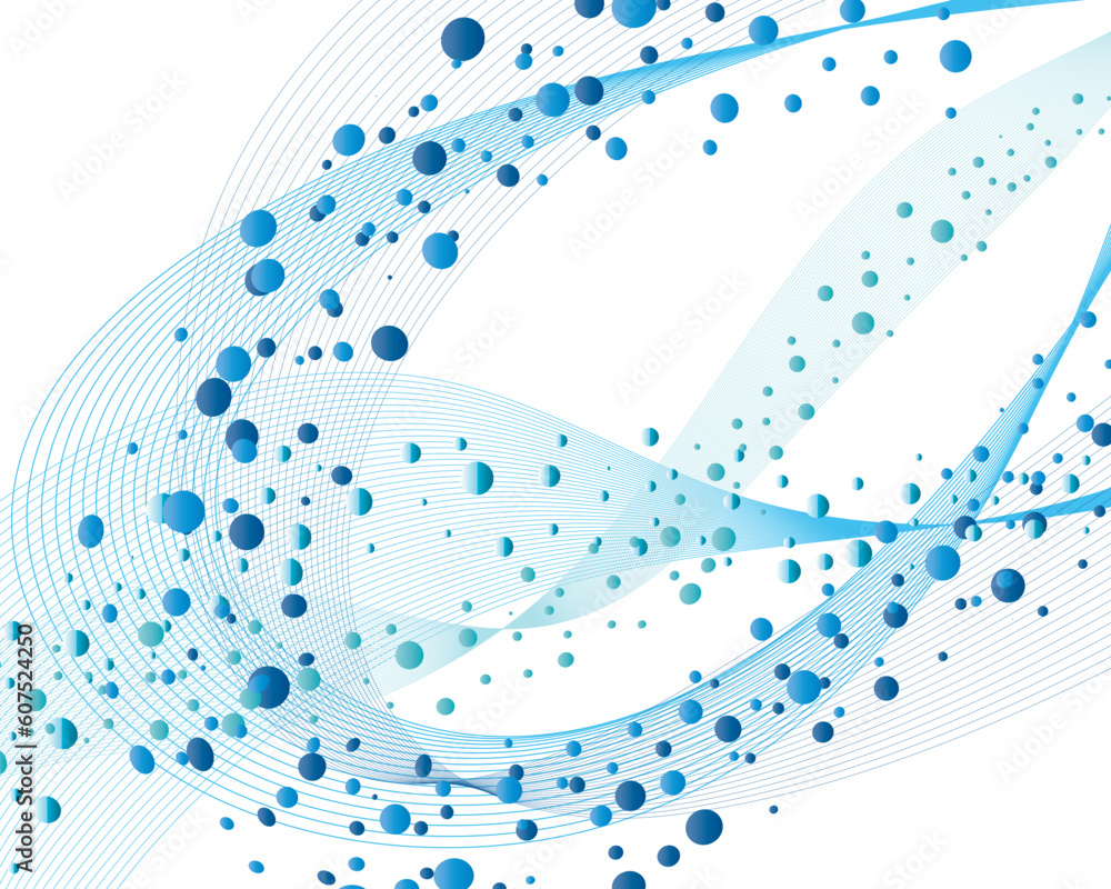 Abstract water vector background with bubbles of air Abstract water vector background with bubbles of air